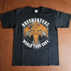 Vintage Queensryche "The Art of Live" World Tour 2004 Double Sided Concert T Shi